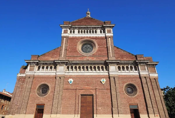 Dome Pavia Facade Lombardy Italy — Stock Photo, Image