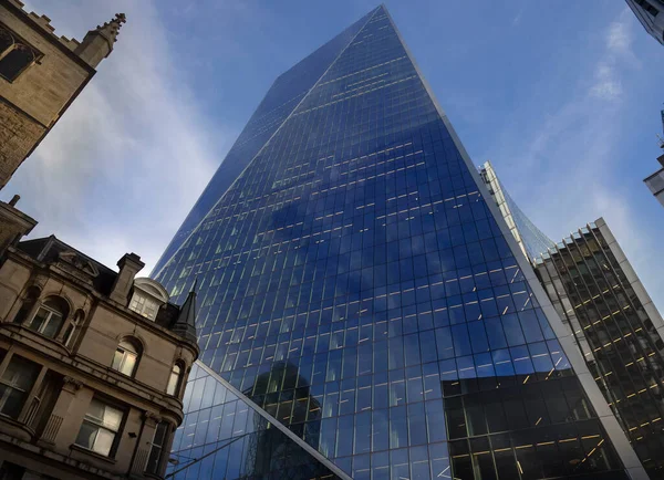 Skycraper Cidade Londres Dos Principais Centros Finanças Globais Perspectiva Partir — Fotografia de Stock