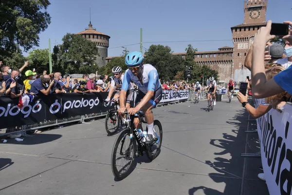 Start Milano Sanremo Viktigaste Cykellopp Världen Senareläggs Till Den Ovanliga — Stockfoto