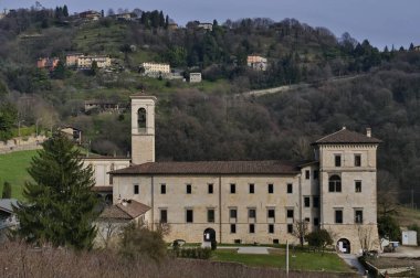  Bergamo Alta 'daki Astino Manastırı, Lombardy, İtalya