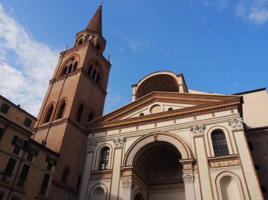 Cephe Bazilikası di Sant 'Andrea, Mantova, Lombardy, İtalya.