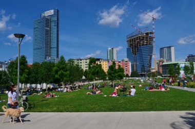 Milan, İtalya: Mayıs 2020: Milano 'daki 