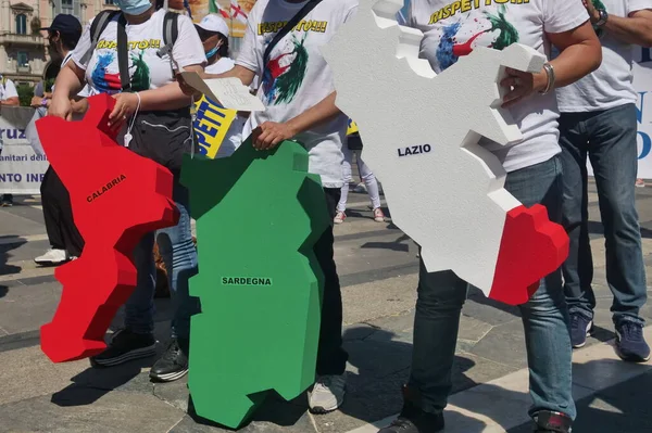 Hundratals Flaggor Shirts Banderoller Skyltar Med Ordet Respekt Invaderade Centrum — Stockfoto