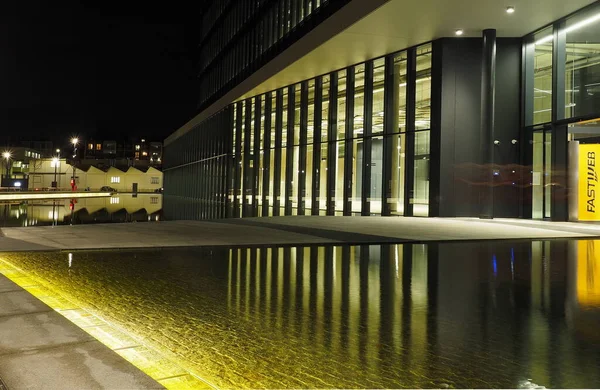 Modern Építészet Téren Adriano Olivetti Város Déli Részén Melyet Szeptember — Stock Fotó