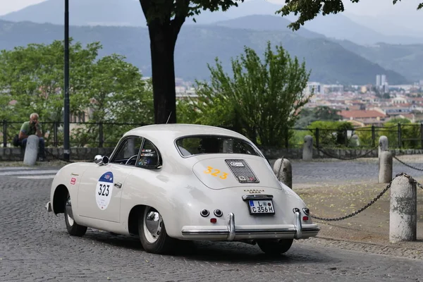 Brescia Italy June 2021 1000 Miles Annual Race Retro Vintage — Stock Photo, Image