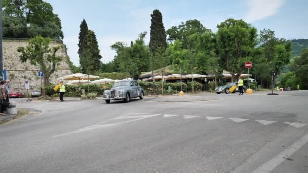 1000 Miles Årstävling Retroveteranbil Första Specialscenen Brescia Juni 2021 — Stockvideo