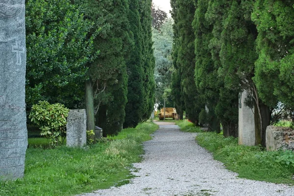 Parque Público Histórico Rocca Bérgamo Italia — Foto de Stock