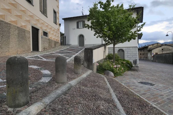 Cantiere Paesaggio Della Chiesa Santa Maria Assunta Clusone Lombardia Italia — Foto Stock