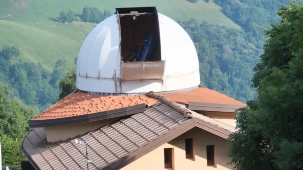 Observatorul Din Ganda Orășelul Din Apropiere Bergamo — Videoclip de stoc