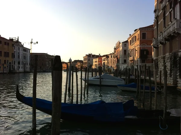 Venedig Canal Grande Blick bei Sonnenuntergang — Stockfoto