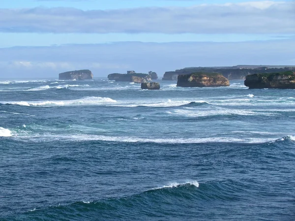 Australia Gran Océano carretera acantilados y olas — Foto de Stock