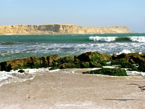 Perú acantilados y océano Paracas — Foto de Stock