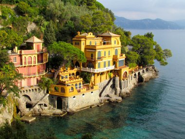Portofino sahil evi görünümü