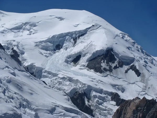 Montagne alpi neve vista panoramica Monte Bianco — Foto Stock