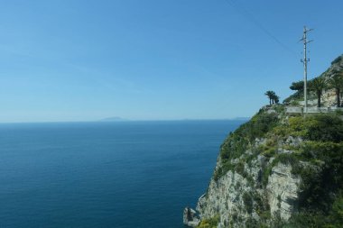 İtalya Positano Plajı 'nda çekilmiş manzara fotoğrafı.