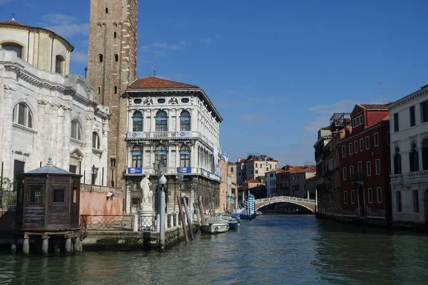 Foto Van Gracht Gebouwen Venetië Italië — Stockfoto