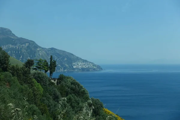 Fotografie Krajiny Pořízená Positano Beach Itálie — Stock fotografie