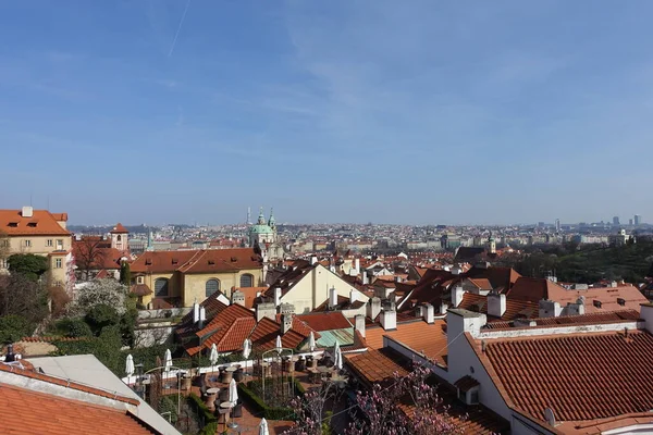 Prague Czech Republic Skyline Sky — Stock Photo, Image