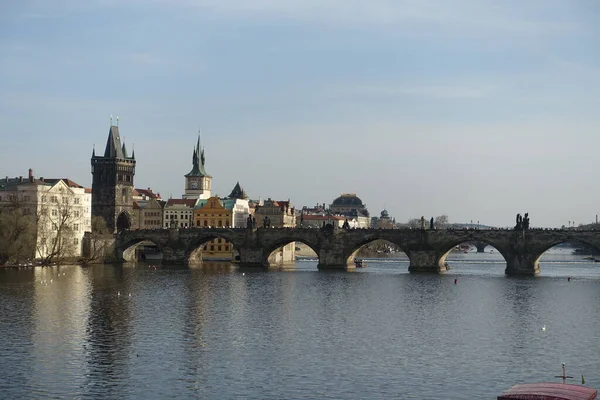 Çek Cumhuriyeti Prag Daki Charles Köprüsü — Stok fotoğraf