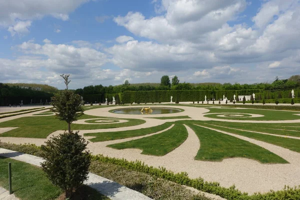 Знамениті Прекрасні Сади Палацу Поблизу Парі Франція — стокове фото