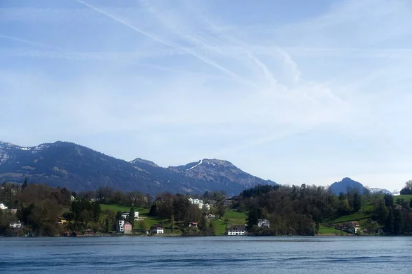 Vista Lago Luzern Suiza —  Fotos de Stock
