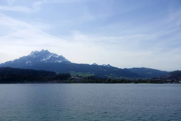 瑞士卢塞恩湖景 — 图库照片