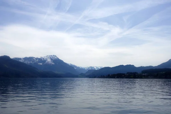 Widok Jezioro Luzern Szwajcarii — Zdjęcie stockowe