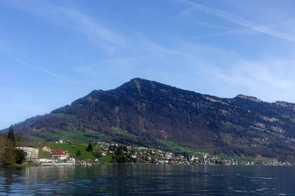 Luzern Vista Lago Suíço — Fotografia de Stock