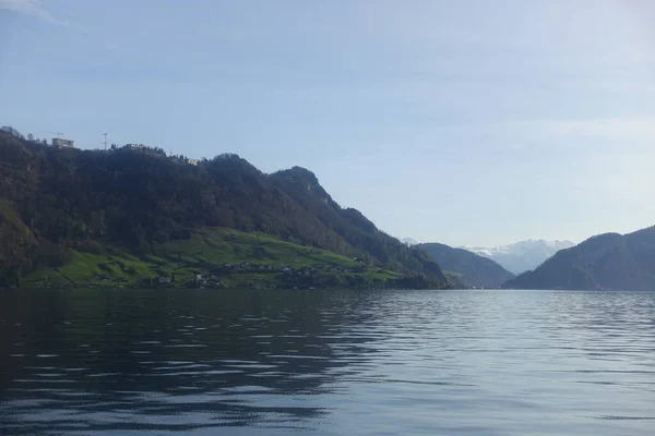 Luzern Pohled Jezero Švýcarsku — Stock fotografie