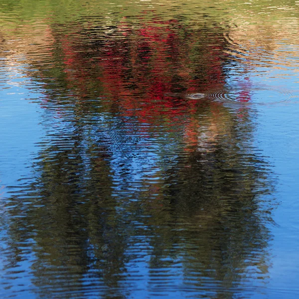 Reflektion i vatten — Stockfoto