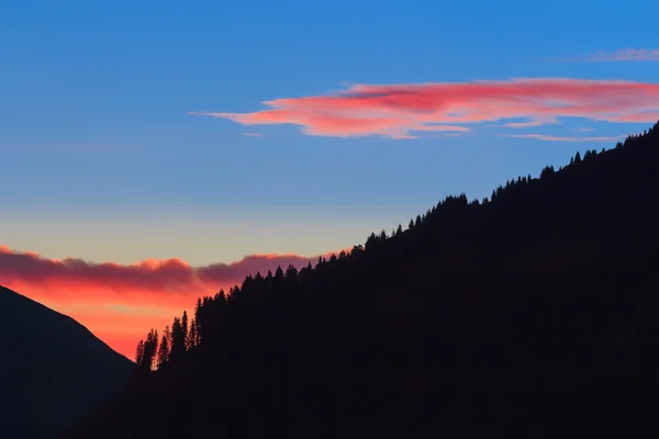 Avusturyalı köyün Dağı'nın eteklerinde sakin bir köşe