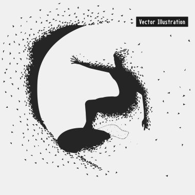 Sörf ıraksak kompozisyon