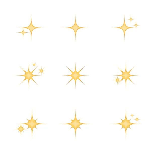 Set of star icon — Stock Vector