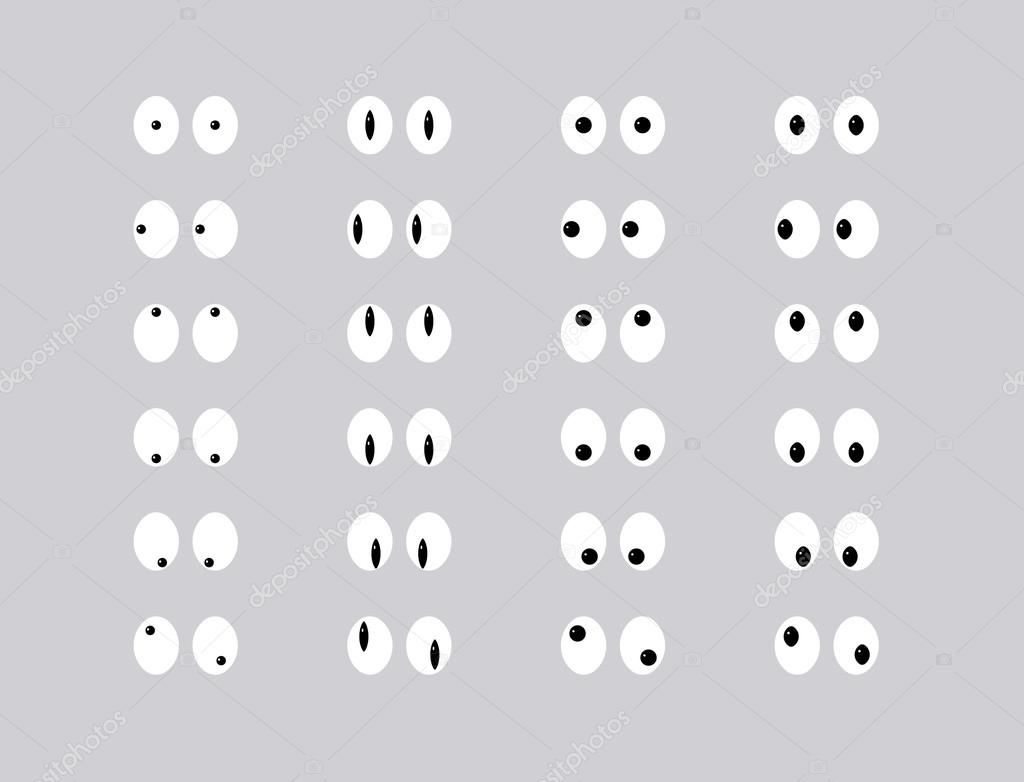 Ensemble d'émoticône oculaire Stock Vector by ©deisgorelkin 113165624