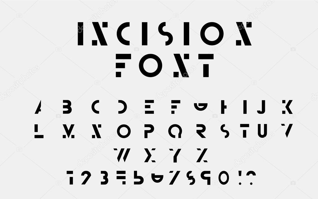 Black alphabetic fonts and numbers.