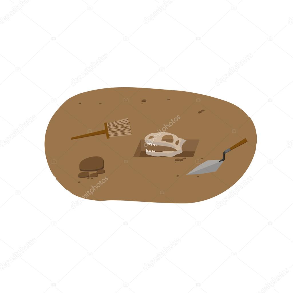 Archeology vector illustrations.