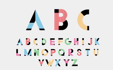 Renk alfabetik yazı tipleri