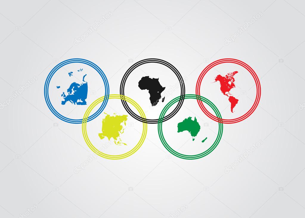 color vector olympic rings stock vector 99525768