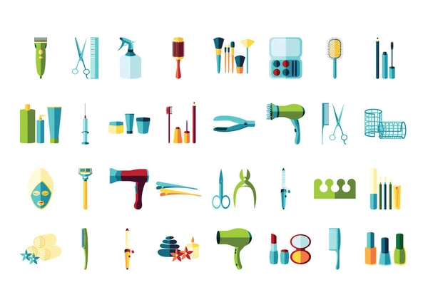 Beauty salon icon set — Stock Vector