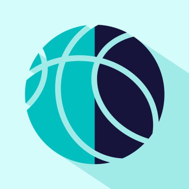 renkli basketbol simgesi