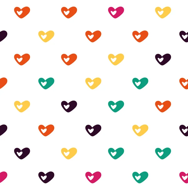 Patrón de amor de color — Vector de stock