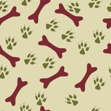 Kemikler ve adımları ile renkli seamless modeli