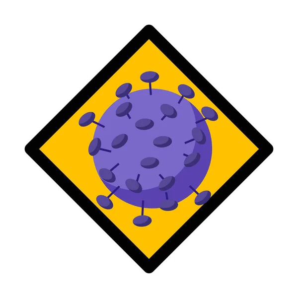 Stopp Coronavirus Covid Vektordesign — Stockvektor