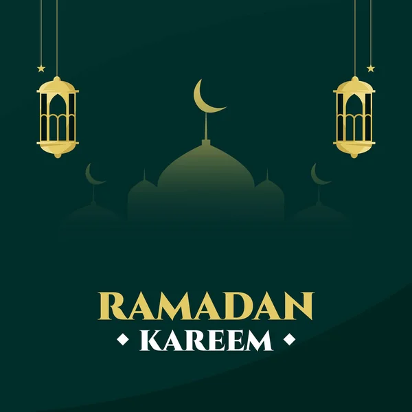 Ramadan Kareem Μπορείτε Χρησιμοποιήσετε Για Ευχετήρια Κάρτα Ημερολόγιο Φυλλάδιο Και — Διανυσματικό Αρχείο