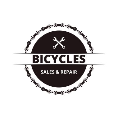 Bisiklet onarım servisi logosu tasarımı