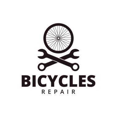 Bisiklet onarım servisi logosu tasarımı