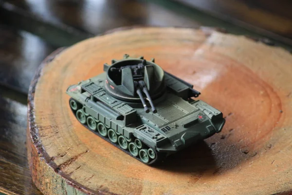 Speel Miniatuur Tank Voor Plezier Collectie — Stockfoto