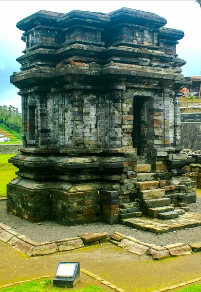 Templo Gatotkaca Dieng Temple Objeto Turístico Complexo Que Foi Fundado — Fotografia de Stock