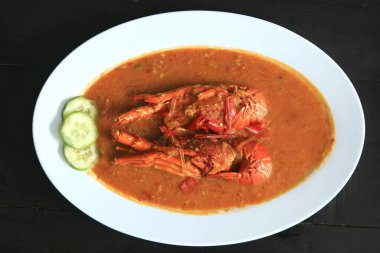 iyi ve baharatlı ıstakoz deniz ürünleri.