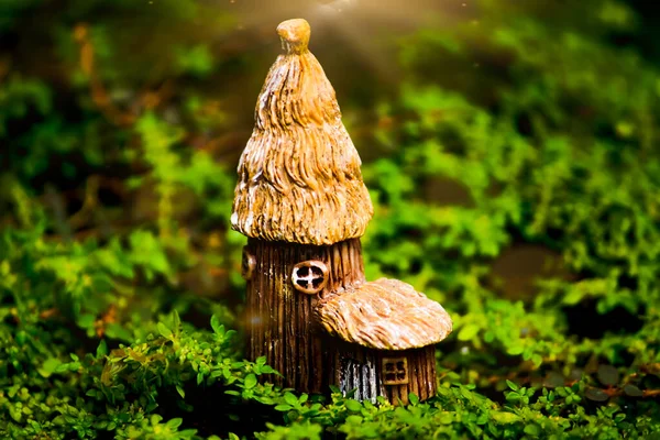 Miniatuur Decoratie Van Dwerghuizen Fantasieland — Stockfoto